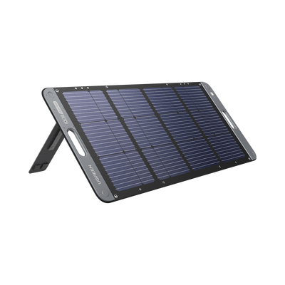 Panel Solar Plegable 100W / Recomendado para el Power Station Portable de 600W UGREEN / Alta Eficiencia de Conversión / Alineación Inteligente de la Luz Solar / Resistente Al Agua Y Duradero / Incluye Cable XT60 Macho a Macho 2m.