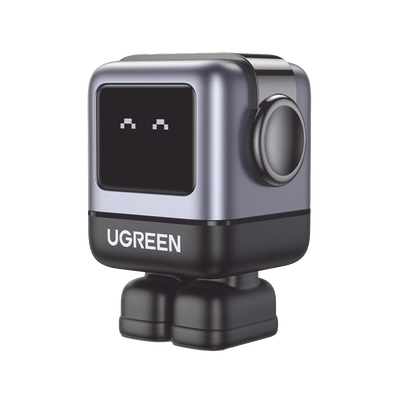 Cargador RobotGaN de 65W Serie UNO | 3 Puertos de Carga Rápida | 2 USB-C | 1 USB-A | PD 3.0 | QC 4.0 | Carga Inteligente | Tecnología GaN II | Zapato Magnético Extraíble | Carcasa Ignifuga | Pantalla LED