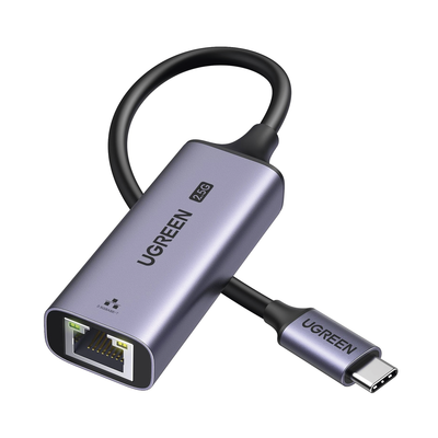 Adaptador USB-C 3.1 GEN1 a Ethernet 2.5G | Thunderbolt 4/3 | Chip de Última Generación RTL8156BG | Caja de Aluminio | Diseño Reforzado | Indicadores Led | Compacto y Portátil.