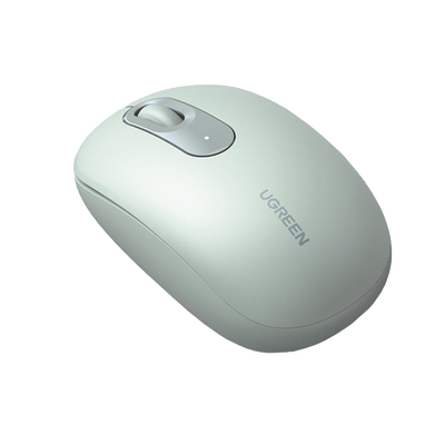 Mouse Inalámbrico 2.4G 800/1200/1600/2400 DPI | Función de 3 botones | Alcance 10m | Silencioso |  Ergonómico | Anti-caída y Anti-interferencias | Batería Alcalina AA incluida  | Color Green.