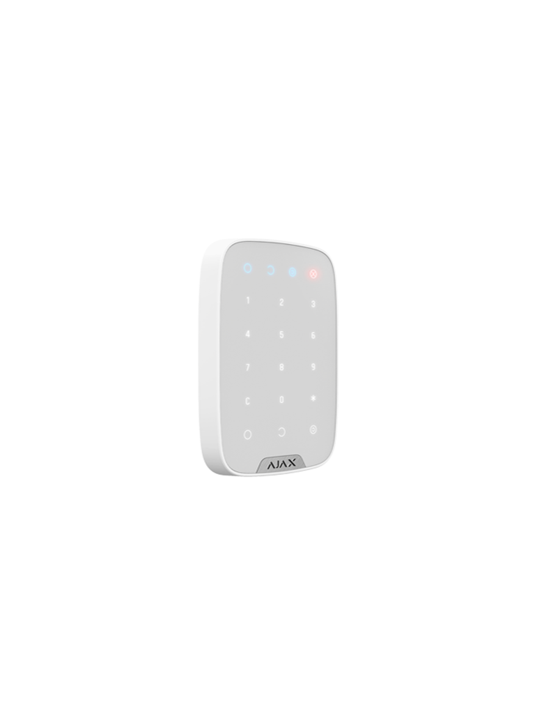 AJAX KeypadW - Teclado táctil inalámbrico con soporte de pared. Color Blanco