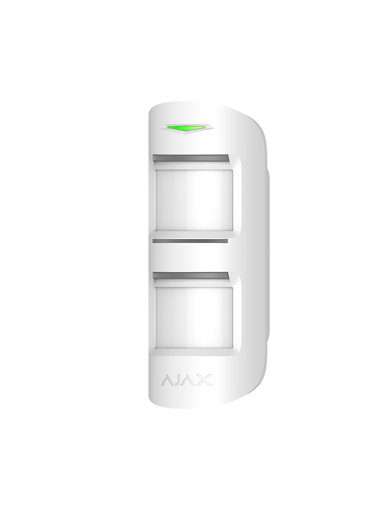 AJAX MotionProtect Outdoor W - Detector de movimiento inalámbrico para exterior con sistema anti-enmascaramiento avanzado. Color Blanco (28302.33.WH3)