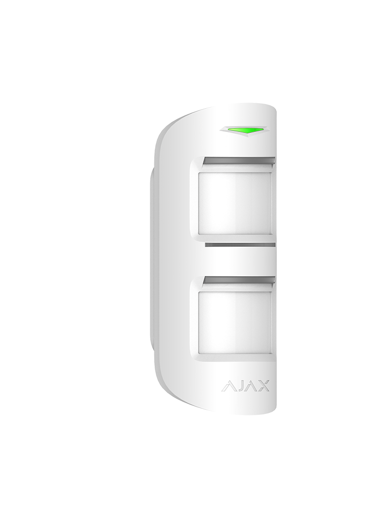 AJAX MotionProtect Outdoor W - Detector de movimiento inalámbrico para exterior con sistema anti-enmascaramiento avanzado. Color Blanco (28302.33.WH3)