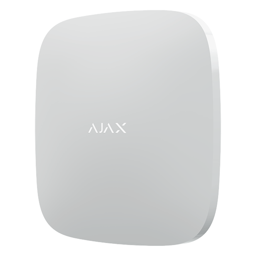 AJAX Hub2PlusW - Panel de alarma conexión  Ethernet / WiFi / LTE color Blanco / APP "AJAX PRO" iOS y Android / hasta 200 dispositivos / Hasta 100 cámaras / Hasta 200 Usuarios / 2 SIM / Hasta 14h de duración de la batería (28281.40.WH3)