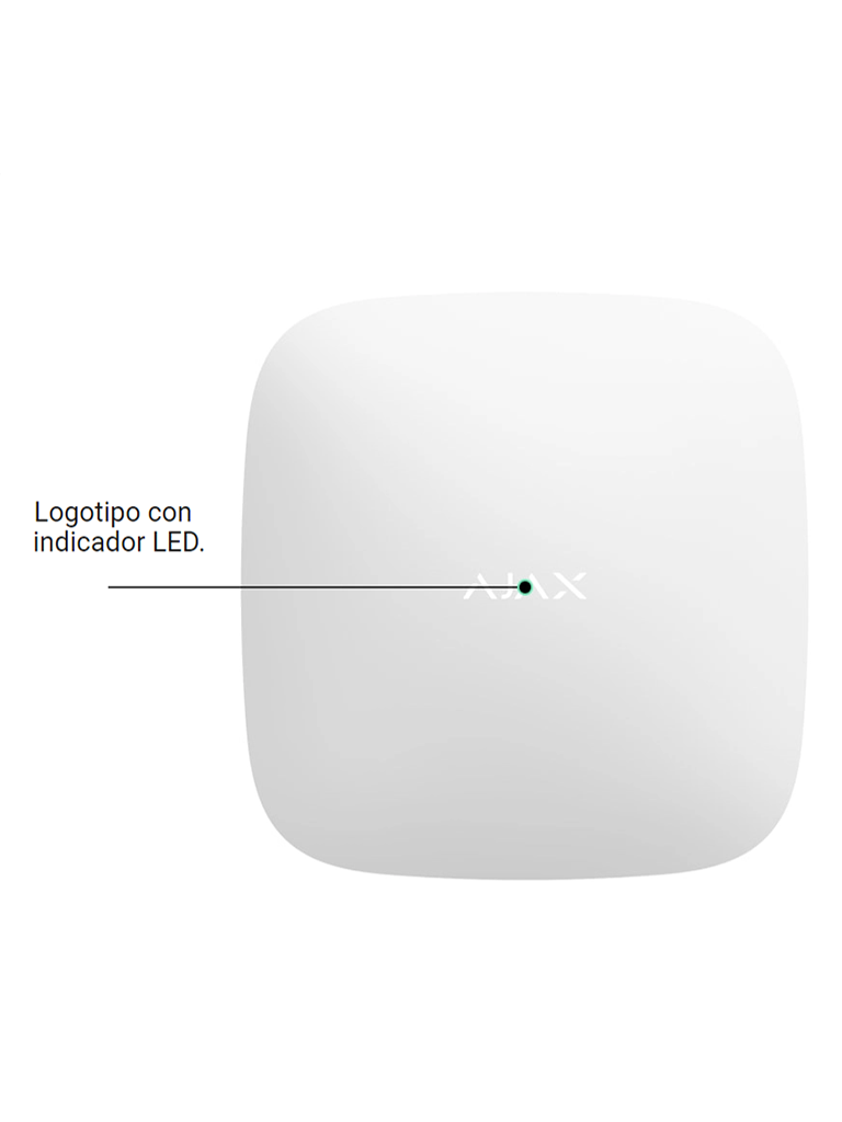 AJAX ReX 2 - Repetidor de señal de radio con compatibilidad para verificación fotográfica. Color Blanco #MCI2