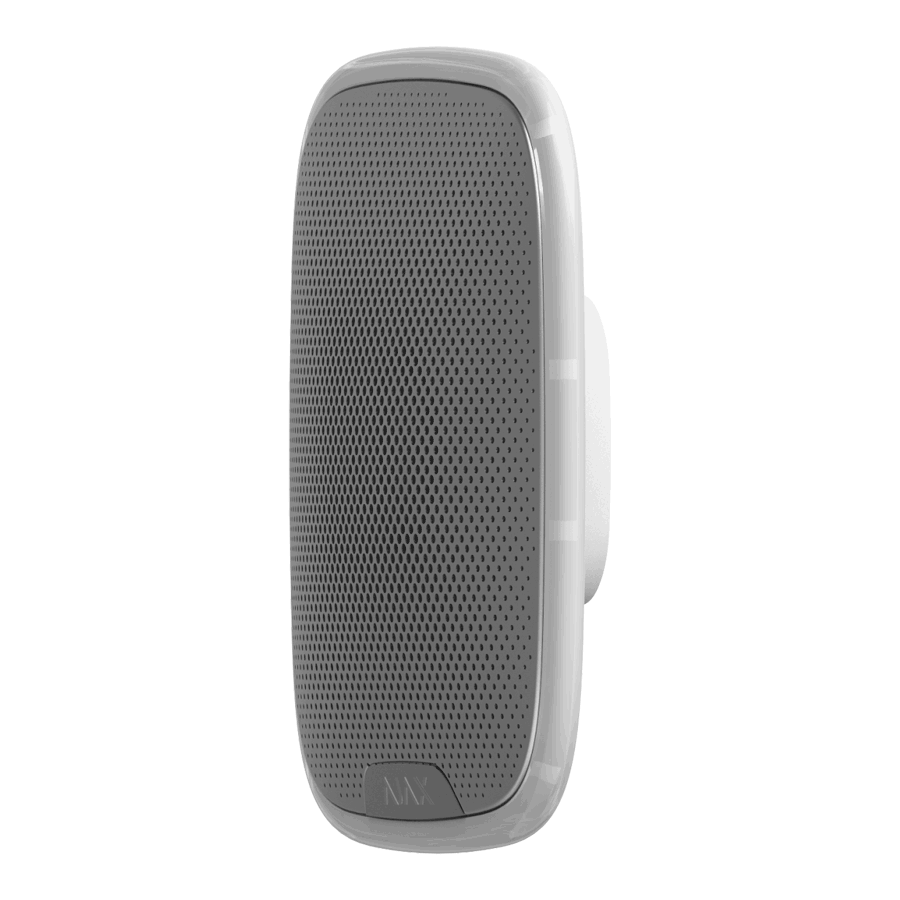 AJAX StreetSiren  W- Sirena Exterior Reforzada Inalámbrica (28315.07.WH3) #VIVESEGURO