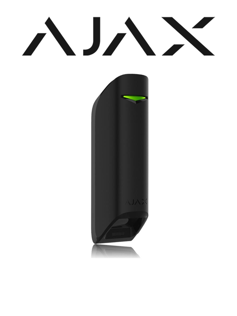 AJAX MotionProtect Curtain B - Detector de movimiento de ángulo estrecho para uso en interiores. Color Negro (28300.36.BL3)