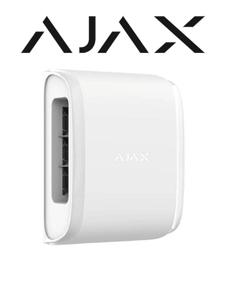 AJAX DualCurtain Outdoor - Detector de movimiento tipo cortina bidireccional e inalámbrico para exteriores