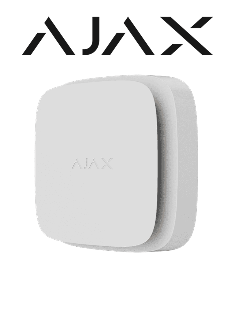 AJAX FireProtect 2 RB (Heat/Smoke/CO) - Detector inalámbrico de incendio con sensores de Calor, Humo y Monóxido de Carbono (CO). Color Blanco #FPRB