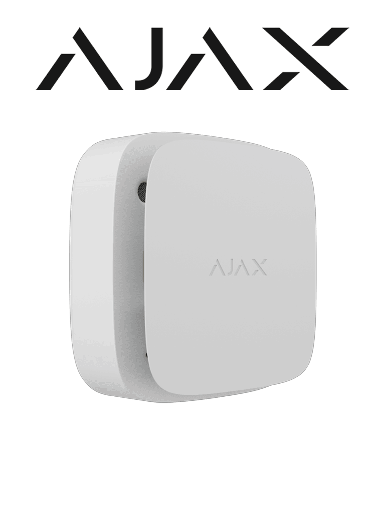 AJAX FireProtect 2 RB (Heat/Smoke) - Detector inalámbrico de incendio con sensores de Calor y Humo. Color Blanco #VIVESEGURO