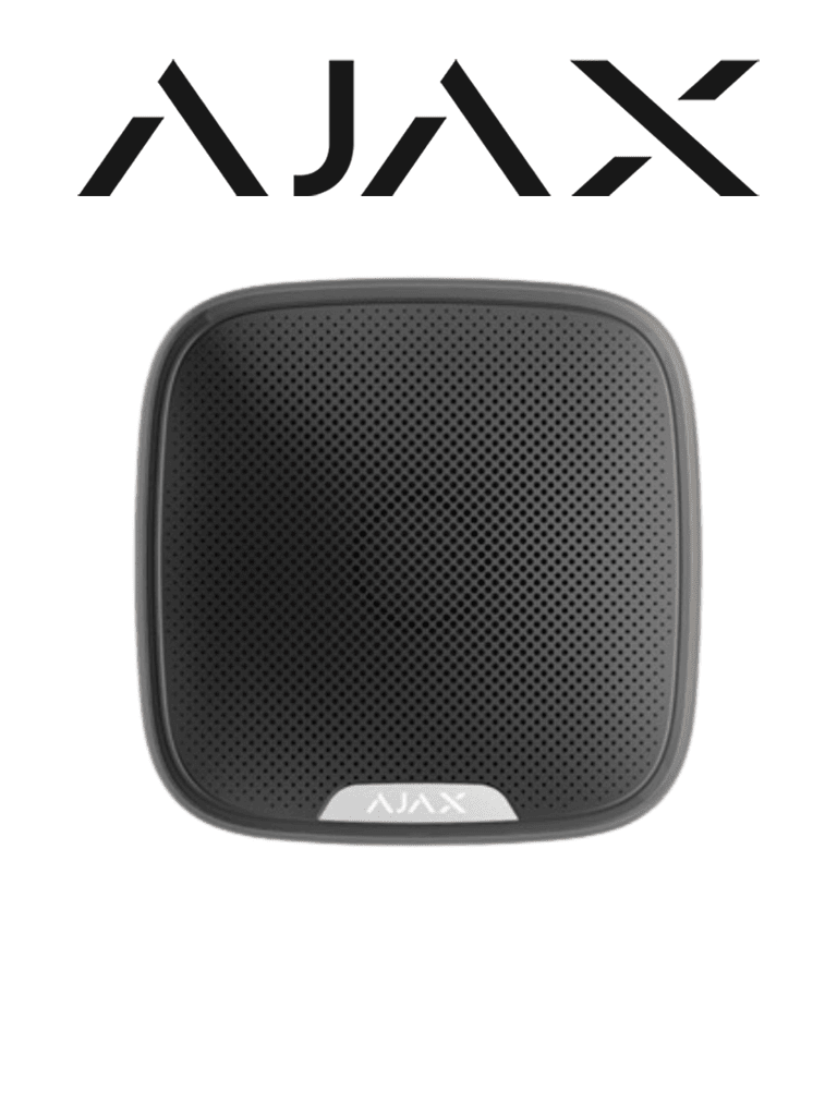 AJAX StreetSiren  B- Sirena Exterior Reforzada Inalámbrica. Color Negro #VIVESEGURO