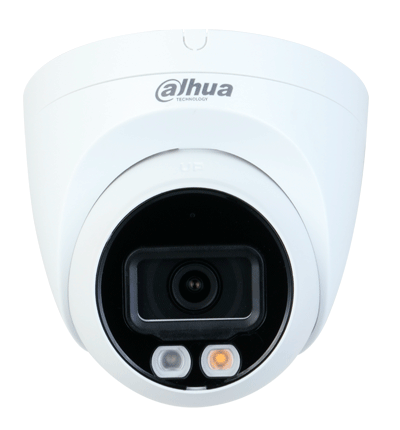 DAHUA IPC-HDW2449T-S-IL - Camara Domo IP de 4 Megapixeles/ Con Iluminador Dual Inteligente+Full Color/ WizSense/ Lente de 2.8mm/ 95 Grados/ Microfono Integrado/30 Mts de IR y Luz Visible/Metálica/Ranura MicroSD/WDR de 120 dB/SMD Plus/PoE/ #SwitchD2
