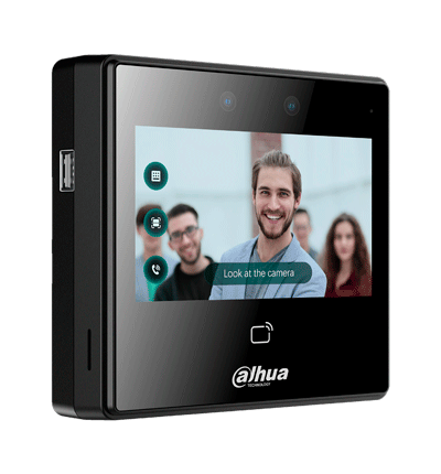 DAHUA DHI-ASI3213A-W - Control de Acceso con Reconocimiento Facial/ Pantalla de 4.3 Pulgadas/ Soporta 3000 Rostros, Usuarios y Passwords/ 5,000 Tarjetas Mifare (IC Card)/ 50 Administradores/ 300,000 Registros/ 99.99% de Presición/ FACT