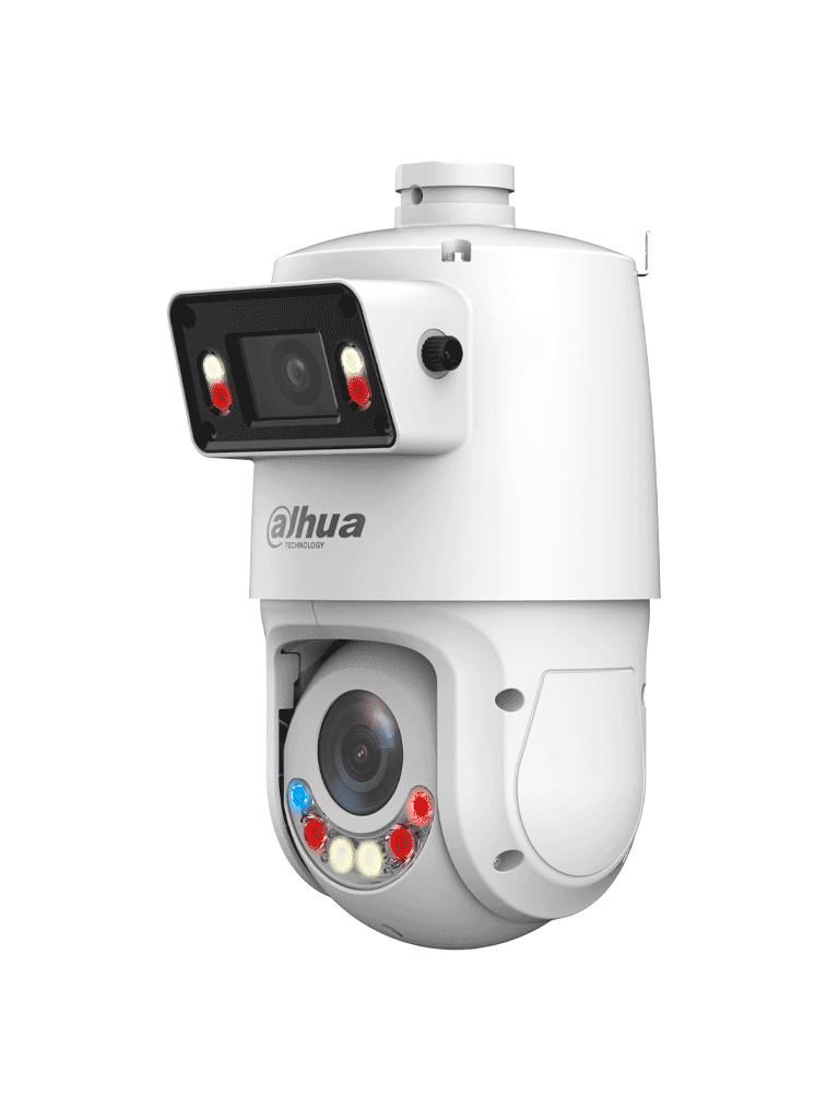DAHUA DH-SDT4E425-4F-GB-A-PV1 - Cámara PTZ IP X-Spans 4MP+4MP. Soporta Multivision, TiOC WizSense: 25X Zoom, IR hasta 100m, Autotracking 3.0, Protección perimetral, Disuasión activa, Luz dual inteligente, SMD 4.0, Quick Pick, WDR, IP66.