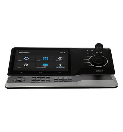 DAHUA  DHI-NKB5200-F - Teclado Controlador de Red HD/ Control de PTZs, DVRs, NVRs e IPC/ Soporta Función de Videowall/ Soporta Resolución 4k/ Onvif/ Teclado Inalámbrico/ Pantalla Tactil de 10 Pulgadas/ Wifi/ RS232/RS485/ #ProAccesorios