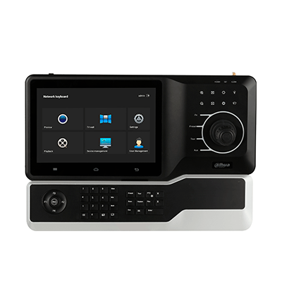 DAHUA  DHI-NKB5200-F - Teclado Controlador de Red HD/ Control de PTZs, DVRs, NVRs e IPC/ Soporta Función de Videowall/ Soporta Resolución 4k/ Onvif/ Teclado Inalámbrico/ Pantalla Tactil de 10 Pulgadas/ Wifi/ RS232/RS485/ #ProAccesorios