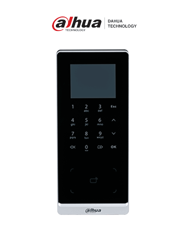 DAHUA ASI2201H-DW - Control de Acceso de Tarjeta&Teclado/ Pantalla de 2.4"/ Conectividad WiFi & Ethernet/ 30,000 usuarios y Tarjetas ID/ Puertos Wiegand y RS485/ 50 administradores/ Gestión Avanzada #IDH