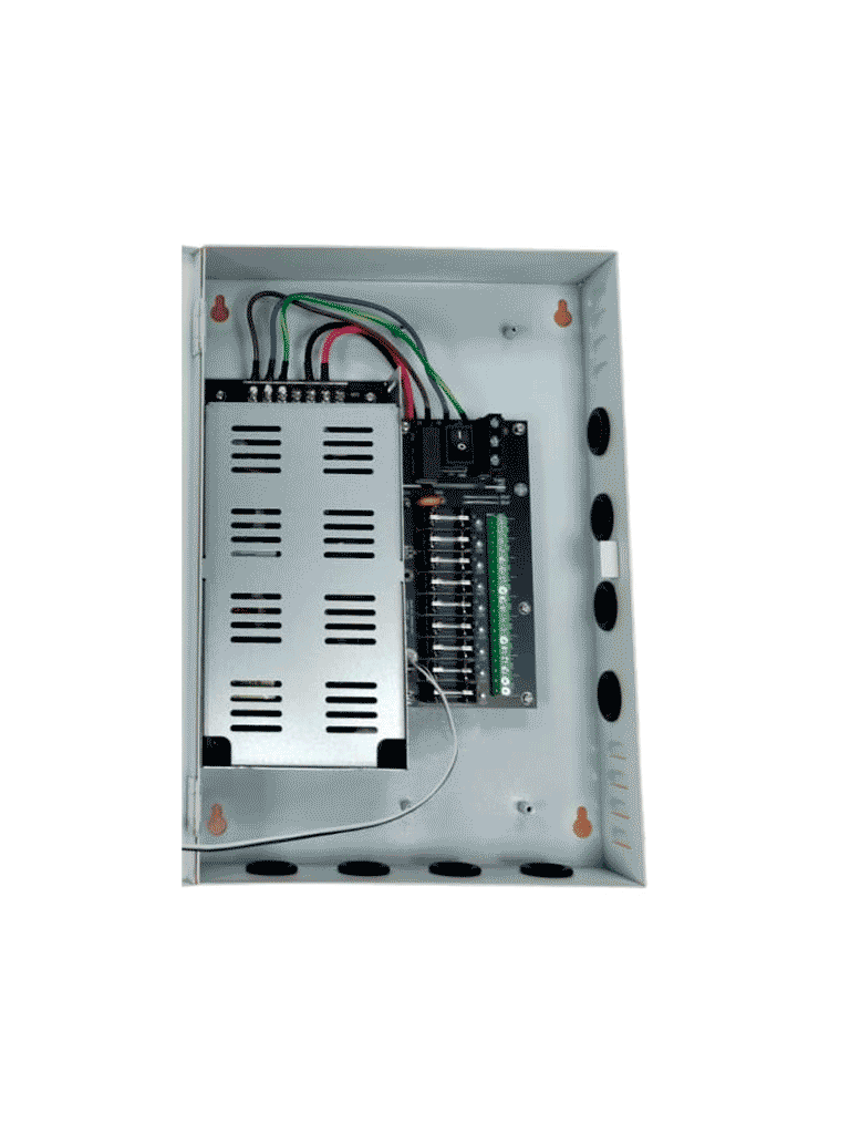 DAHUA DH-PFM342-9CH - Fuente de Poder de 12 Vcc 10 Amper/ Con Distribuidor para 9 Camaras/ Indicadores Led por Canal/ Voltaje de Entrada de 90 Vca-264V/ Fusibles Intercambiables/ Gabinete Metalico con Cerradura/ Protección Contra Descargas/