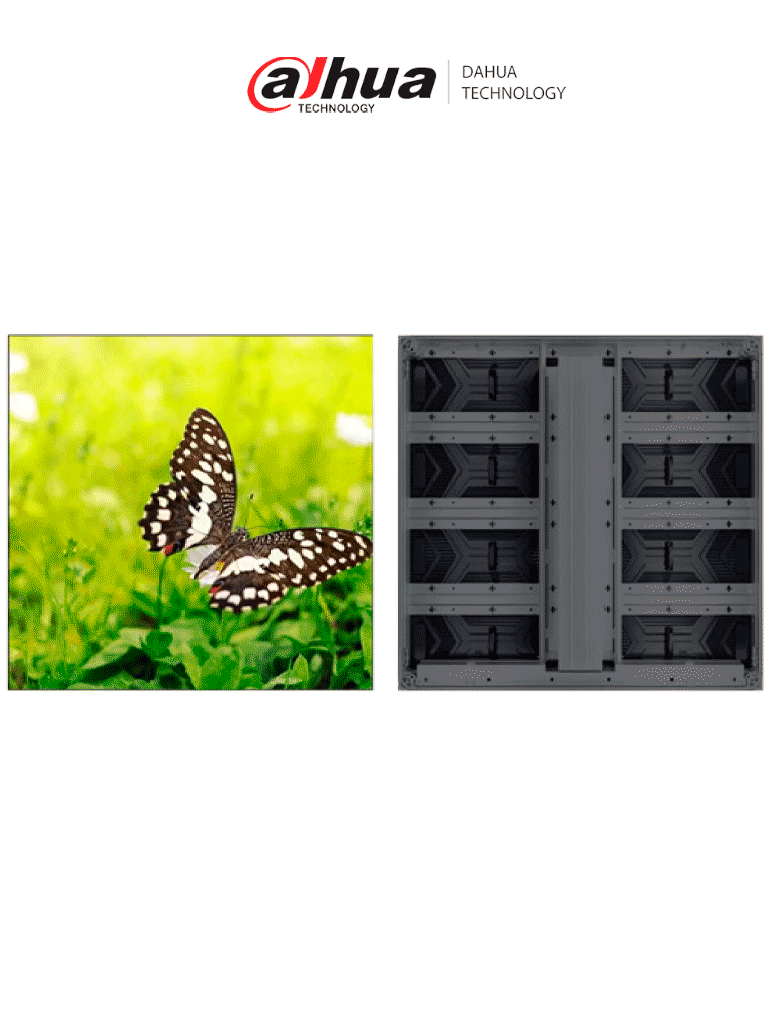 DAHUA DHI-PHGOA3.91-FC Gabiente LED/Piel Ptch 3.91mm/SMD/Resolución 256x256/Tamaño de Gabinete 1mx1m/Brillo 5500 Nits/Exterior IP65/100,000 horas/#LoNuevo #DIS