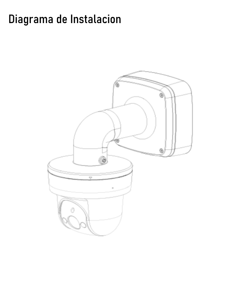 DAHUA PFB302S - Montaje de pared compatible con adaptadores PFA100 para camaras domo H dBW5300 / H dBW5501 / H dBW8301