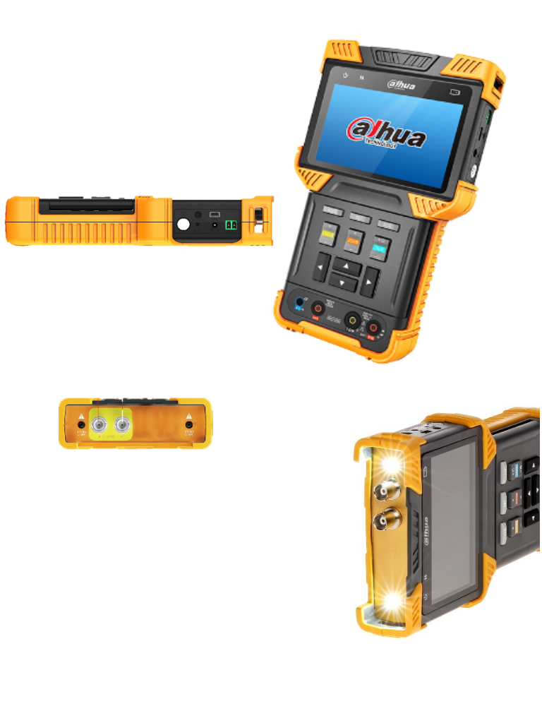 DAHUA PFM900-E - Probador de Video IP y HDCVI/ Soporta H.264 y H.265/ Soporta Control PTZ & Probador de Audio/ Soporta Prueba de Cable de Red/ Multimetro Digital/ Salida Poe 802.3at y Salida de 12v 2Amp/ #ProAccesorios