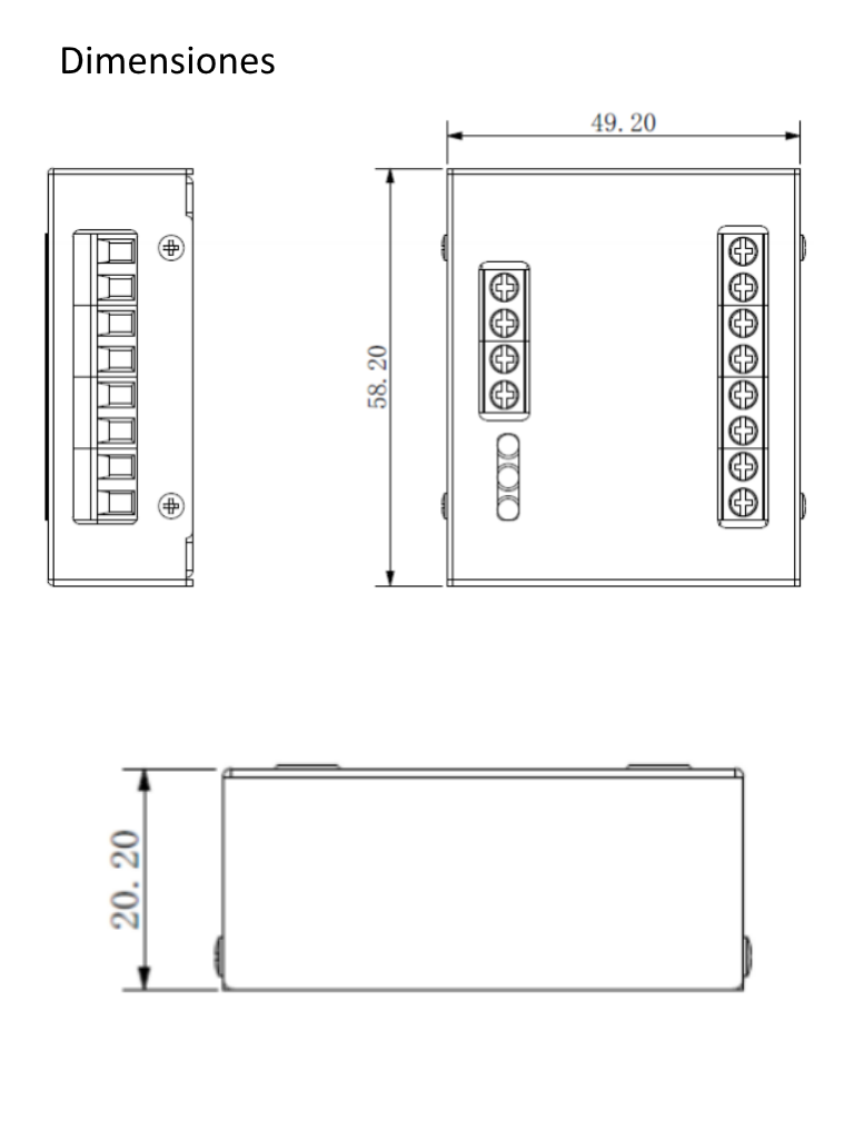 DAHUA DEE1010B - Modulo para controlar segunda puerta / Compatible con DAHUA VTO4202FX, VTO2202F-P- VTO2211G-WP, VTO2111DPS2, VTO2101EP /  RS485 #TocToc