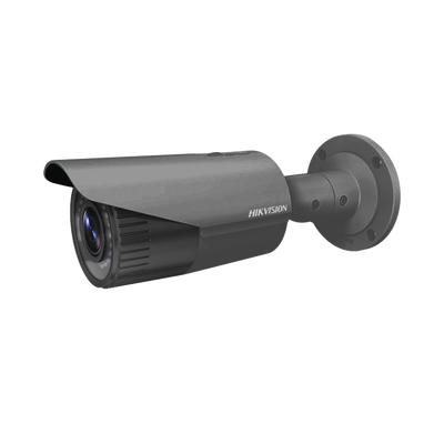 Bala IP 2 Megapixel / Lente Mot. 2.8 a 12 mm / 30 mts IR / WDR 120dB / IP67 / Hik-Connect P2P / Exterior / PoE / Color negro