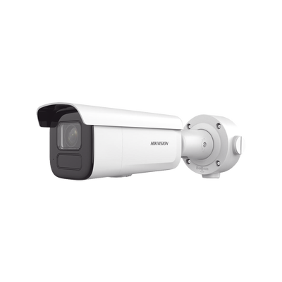 Bala IP 6 Megapixel / Lente Mot. 2.7 a 13.5 mm / 60 mts IR EXIR / Exterior IP67 / IK10 / DARKFIGHTER / PoE+ / Micro SD / Audio y Alarmas I/O / 4 Analíticos: AcuSense, Deteccion Facial, Conteo de Personas por Cruce y Zona