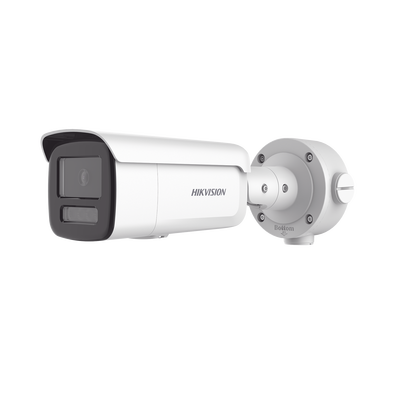 Bala IP 4 Megapixel / Lente 4 mm / Dual Light (60 mts IR + 60 mts Luz Blanca ) / Darkfighter S / Exterior IP67 / WDR 130 dB / 4 Analíticos: AcuSense, Deteccion Facial, Conteo de Personas por Cruce y Zona