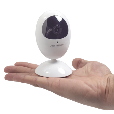 Cubo IP 2 Megapixel / Lente 2.8 mm / WiFi / H.265+ / 10 mts IR EXIR / Micrófono y Bocina Integrada (Audio de Dos Vías) / Interior / Se Conecta Directo a la App Hik-Connect / Micro SD