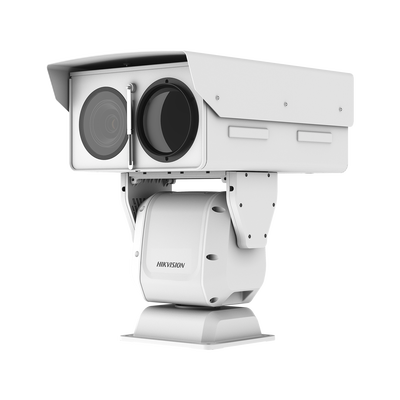 PTZ IP Punta de Poste / Lente Térmico 36 - 190 mm (640 X 512) / Lente Óptico 56X Zoom /Exterior IP66 / 48 Vcc