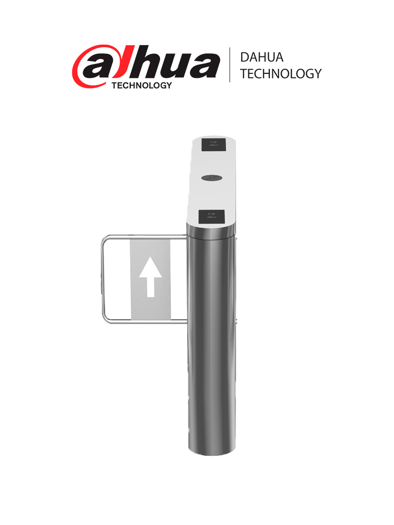 DAHUA DHI-ASGB611K-R - Swing Barrier (Barrera Medio Cuerpo) Derecha/ Servo Motor/ 12 Pares IR/ 20-60 Personas por Minuto/Apertura ajustabel 0.5s-1.6s/ Carril de 600mm/Exterior Protegido-Interior/ Compatible con DHI-ASGB610K-L y DHI-ASGB621K-D