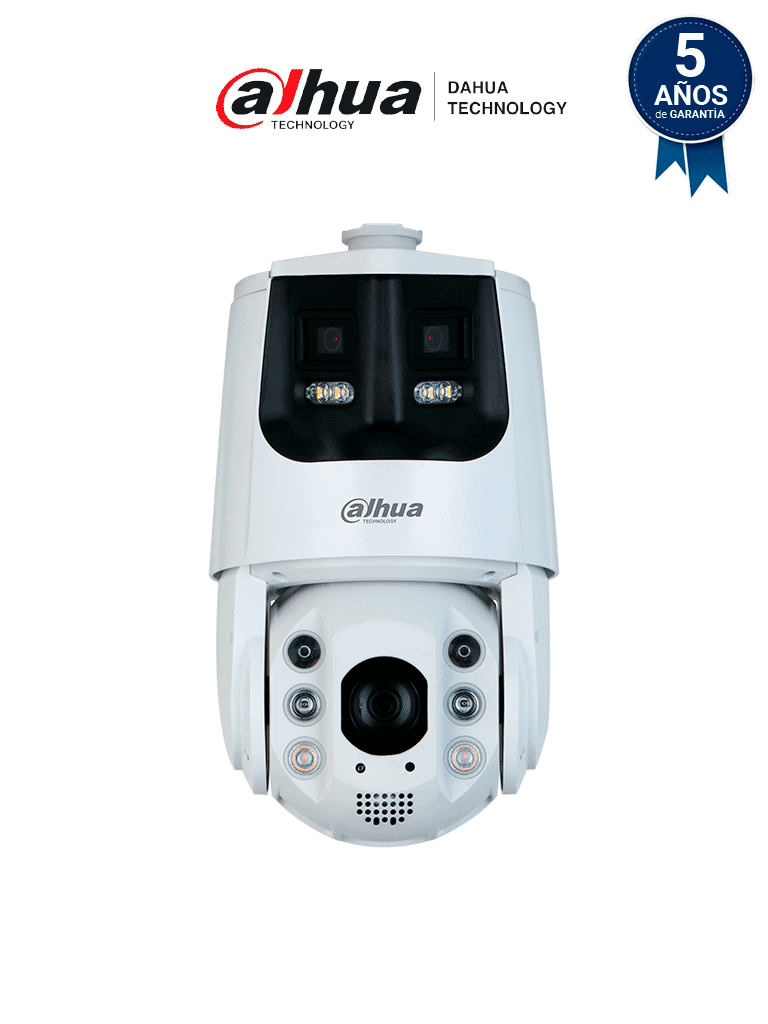 DAHUA DH-SDT6C425-4P-GB-APV-0280 Cámara PTZ panorámica  IP/ 4 Megapixeles/  Iluminadores Duales Inteligentes/ 25X Zoom/ Starlight/ IR hasta 200 m/ Auto-tracking/ Protección Perimetral/ Detección Facial/ IP66/ Disuasión Activa/ Sirena y Estrobo