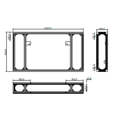 DAHUA LS550UC-E/U-Y - Soporte para Monitor de 55 Pulgadas/ Mantenimiento Trasero/ Para Montaje en en Piso/ Compatible con: DHI-LS550UCM-EF