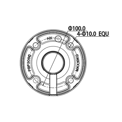 DAHUA PFB300C - Montaje de techo para camaras PTZ DAHUA SD65 / SD69 / SD6A Y SAXXON SD4925 / SD5925PRO / SD5940TM