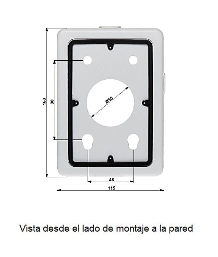DAHUA PFA120 - Caja de conexiones para camaras PTZ compatible con PFB303W / PFB300S / PFB310W / PFB306W / PFB305W / PFW1