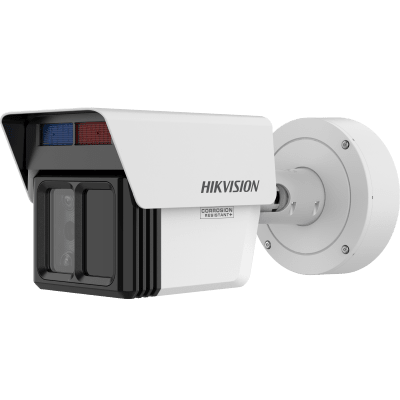 Bala IP Triple Lente 4MP + 2MP +2MP / Lente Fijo 4MM +12MM + 25MM / DeepinView X / DWDR / IP67 / H.265+