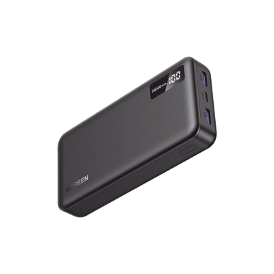 Power Bank 20000mAh | 22.5W | 1 USB-C | 2 USB-A | PD3.0 | QC4.0/3.0/2.0 | FPC | AFC | SPC | PPS | Carga 3 veces más Rápido | Protección Integrada| Material Ignifugo | UL94 V-0 | Pantalla Inteligente | Aprobado por Aerolíneas.