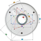 DAHUA PFA106- Adaptador para Camaras Domo/ Fisheye/ Eyeball Dahua
