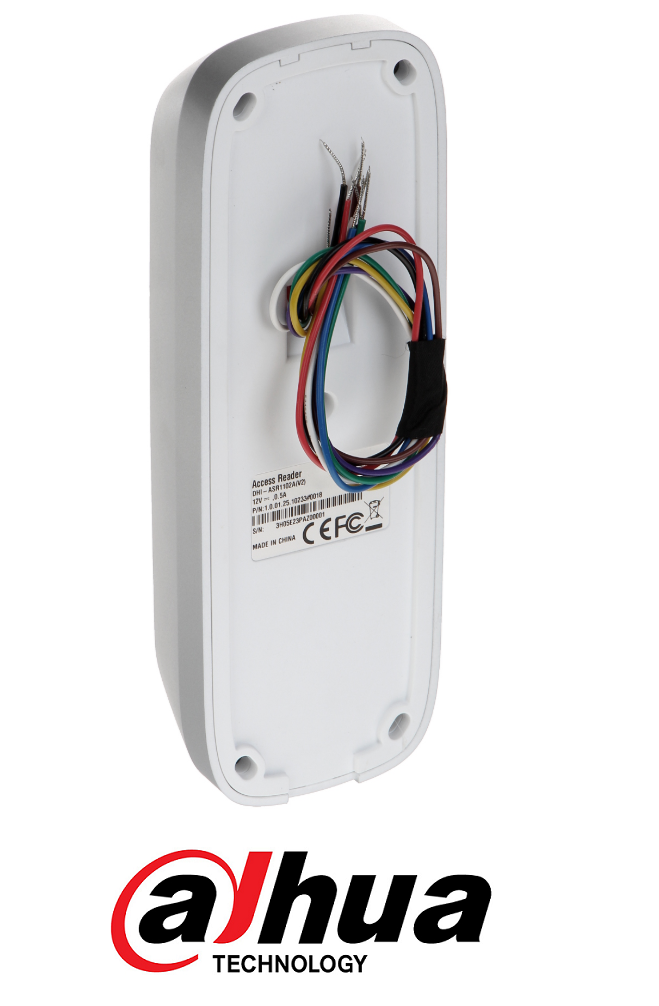 DAHUA ASR1102A-D - Lectora de Huellas y Tarjetas ID/ 125KHz/ 3,000 Huellas/ Tiempo de Respuesta <1.5 s/ Conexión RS-485 a Paneles Dahua/ Indicador de Luz y Sonido/ Luz de Fondo Azul/