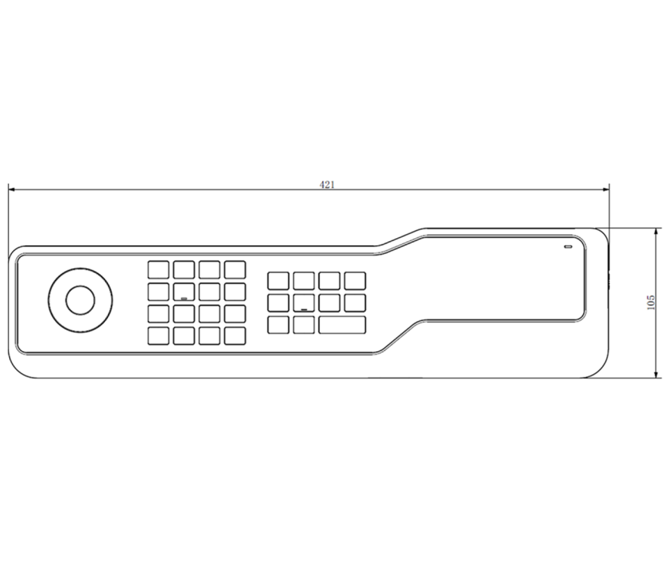 DAHUA NKB5000-F - Teclado Controlador de Red HD/ Control de PTZs, DVRs, NVRs e IPC/ 4 Salidas HDMI/ Soporta Función de Videowall/ Soporta Resolución 4k/ Onvif/ Teclado Inalámbrico/ Pantalla Tactil de 10 Pulgadas/ Wifi/ RS232/RS485/ #ProAccesorios