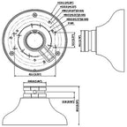 DAHUA PFA106- Adaptador para Camaras Domo/ Fisheye/ Eyeball Dahua