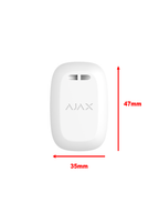 AJAX Button W - Botón  inteligente  multifuncional. Botón de pánico / Control de dispositivos de automatización / Silenciar alarmas de detectores de incendios. Color Blanco (28203.26.WH3) #VIVESEGURO #AJAXBUTTON