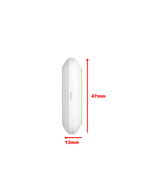 AJAX Button W - Botón  inteligente  multifuncional. Botón de pánico / Control de dispositivos de automatización / Silenciar alarmas de detectores de incendios. Color Blanco (28203.26.WH3) #VIVESEGURO #AJAXBUTTON