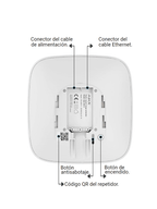 AJAX ReX 2 - Repetidor de señal de radio con compatibilidad para verificación fotográfica. Color Blanco #MCI2