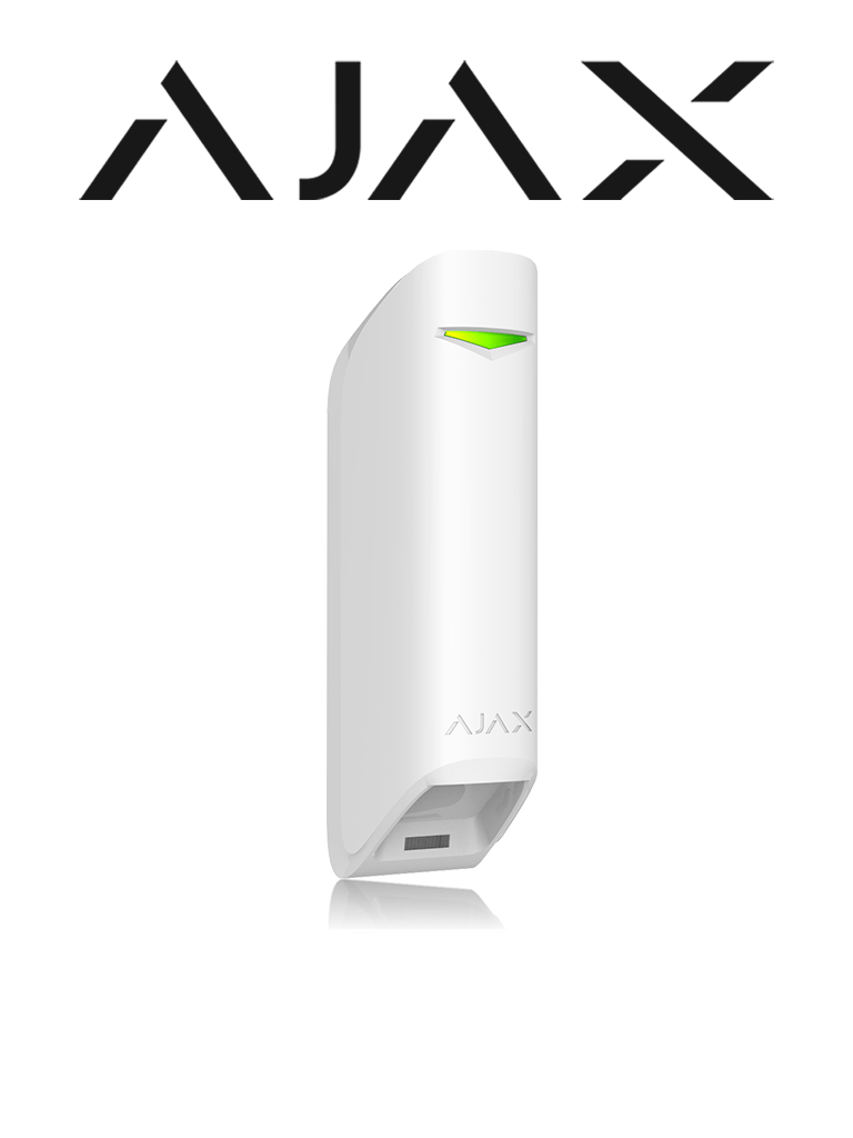 AJAX MotionProtect Curtain W - Detector de movimiento de ángulo estrecho para uso en interiores. Color Blanco (28301.36.WH3)