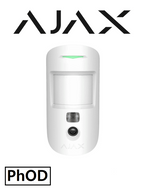 AJAX MotionCam W (PhOD) - Detector de movimiento con Verificación fotográfica y con la función de mandar imágenes sobre demanda. Color Blanco #VIVESEGURO