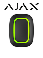 AJAX Button B - Botón inteligente multifuncional. Botón de pánico / Control de dispositivos de automatización / Silenciar alarmas de detectores de incendios. Color Negro (28202.26.BL3) #MCI2 #AJAXBUTTON