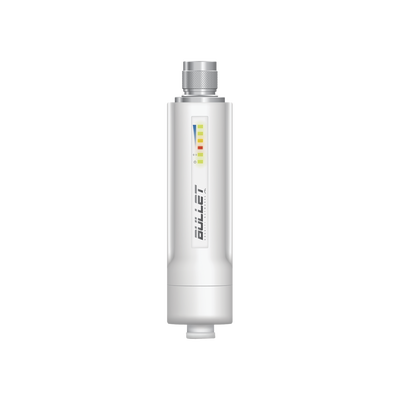 Radio airMAX Bullet-M5HP, hasta 100 Mbps, frecuencia de 5 GHz (5150 - 5875 MHz), No incluye adaptador PoE