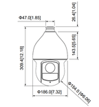 DAHUA SD59232-HC-LA - Cámara PTZ de 32x de 2 Megapixeles y 32x de Zoom Optico/ IR de 150 Mts/ WDR Real de 120dB/ Starlight/ IP66/ 1 Entrada de Audio/ 2&1 E&S de Alarma/